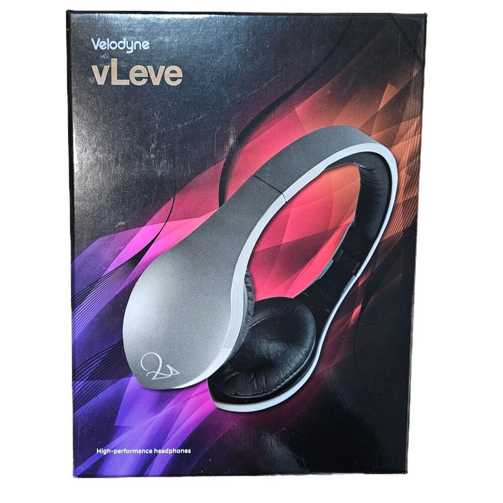 Velodyne vLeve On-Ear High Performance Headphones (Silver) New In Box
